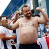Anglický fanoušek před osmifinále Eura 2024 Anglie - Slovensko