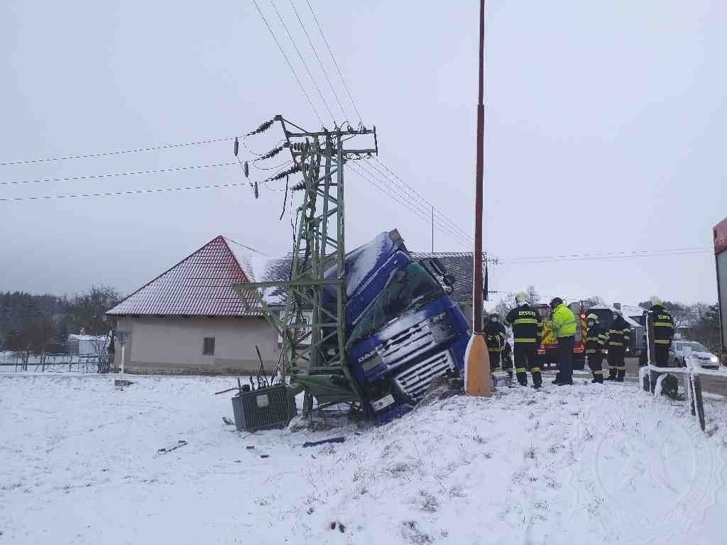 sníh doprava nehoda