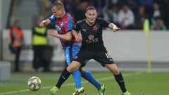 David Limberský a Jan Bořil v utkání 14. kola F:L Plzeň - Slavia