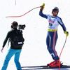 Aleksander Aamodt Kilde v cíli sjezdu mužů na MS v alpském lyžování 2023