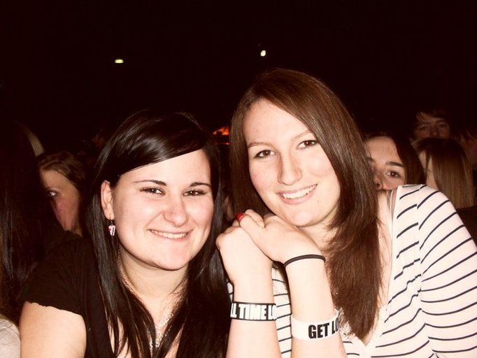 Koncert kapely All Time Low ve Vídni. V první řadě s kamarádkou z Rakouska. (únor 2011).