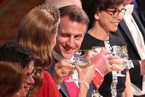 Macron, Charles II. večeře, Windsor, Velká Británie, návštěva