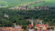 Hořín leží hned u soutoku.