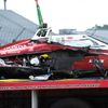 Rozbitý vůz Spencera Pigota ve 104. ročníku závodu Indy 500