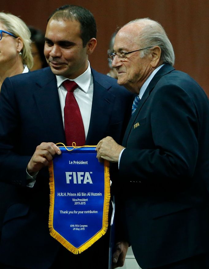 Kongres FIFA: Alí bin Husajn a Sepp Blatter