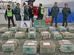 Španělská policie tento měsíc objevila v přístavu Vigo zásilku 800 kilogramů kokainu.