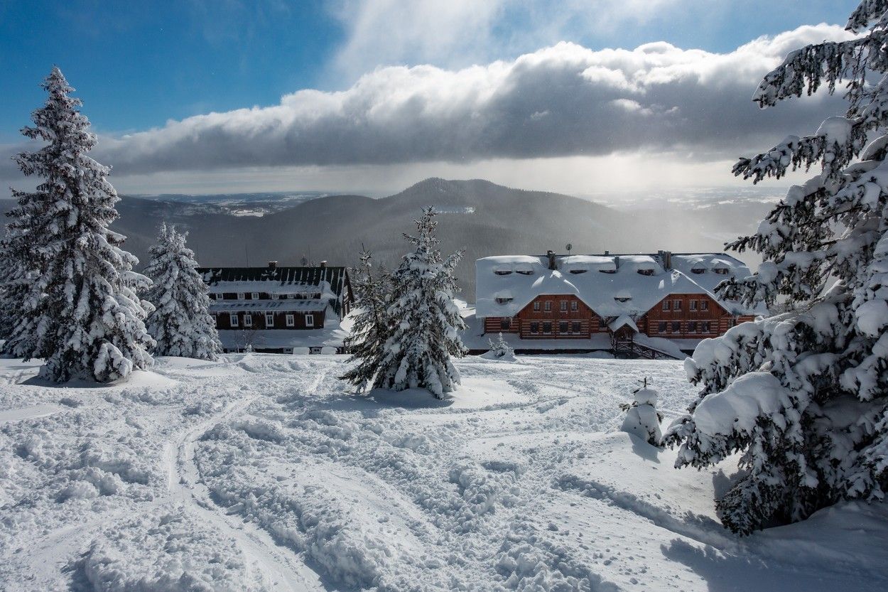 Krkonošská bouda Dvoračky, Dvoračky, horský chata Dvoračky, Krkonoše, Domácí