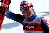 Spokojená vítězka skiatlonu Olga Zavjalovová z Ruska.
