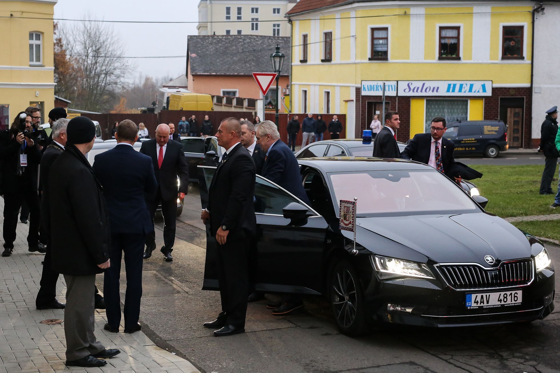 Miloš Zeman na návštěvě Krupky na Teplicku