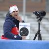 Trénink biatlonistů před stíhacím závodem v Novém Městě na Moravě 2018: Francouzský trenér norské reprezentace Siegfried Mazet