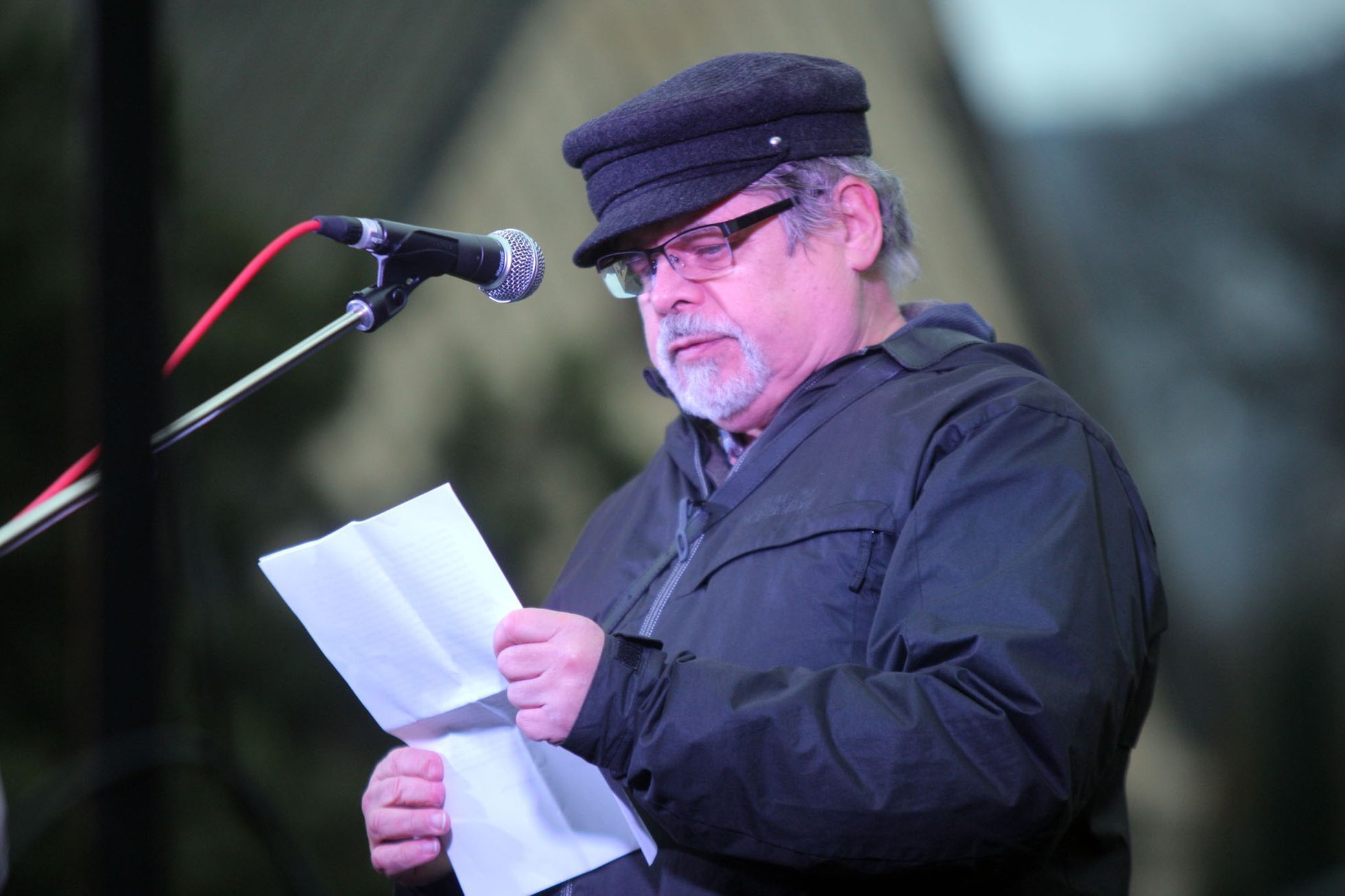 Demonstrace občanů Horního Jiřetína