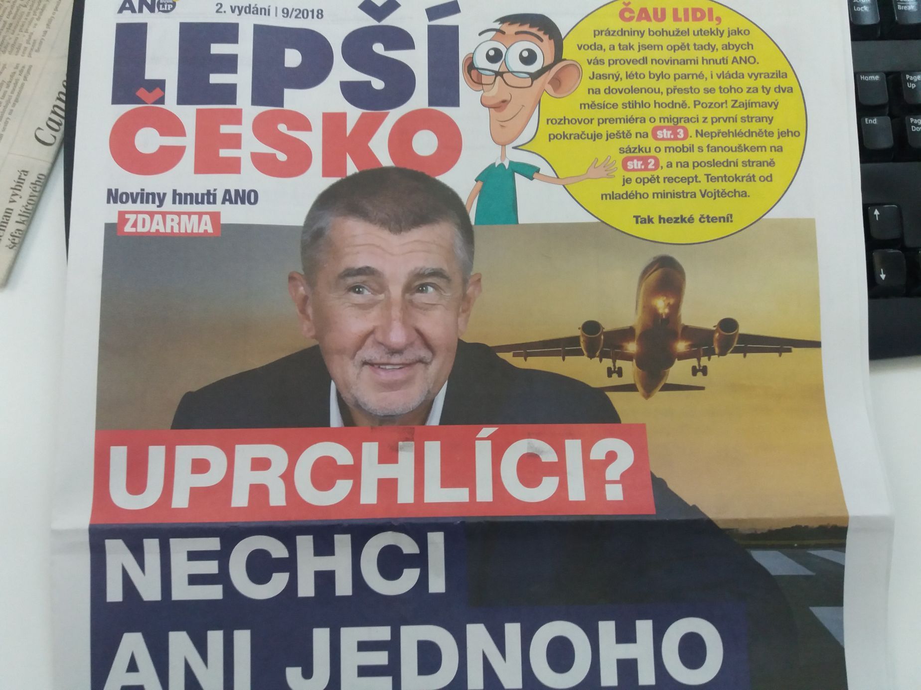 ANO Andreje Babiše vydává předvolební noviny Lepší Česko