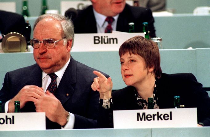 Angela Merkelová a Helmut Kohl.