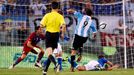 Fotbal, Itálie - Argentina: Gonzalo Higuaín (9) dává gól