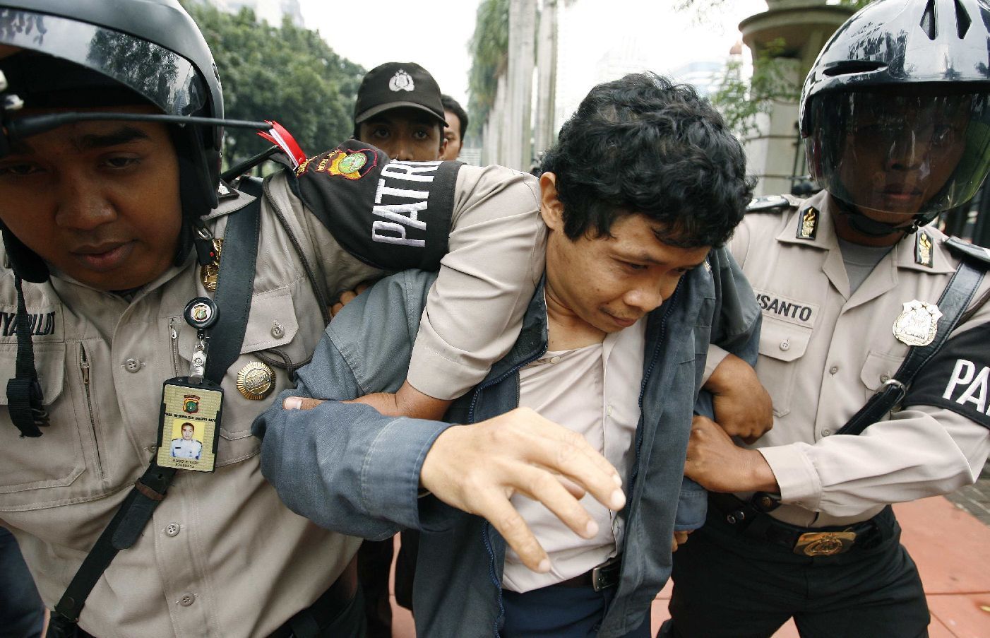 Policie rozhání protest v Jakartě