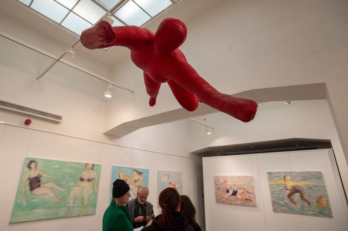 Snímek z výstavy děl Kurta Gebauera v Chrudimi.