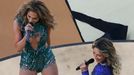 Singers Claudia Leitte (R) and Jennifer Lopez perform during the 2014 World Cup opening ceremony at the Corinthians arena in Sao Paulo June 12, 2014. REUTERS/Fabrizio Ben