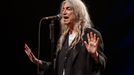 Zpěvačka Patti Smith během svého vystoupení ve Foru Karlín v roce 2022.