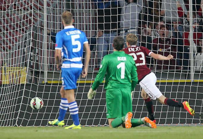 EL, Sparta-Zwolle: Ladislav Krejčí slaví gól na 1:0