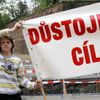Demonstrace na podporu Jiřího Čunka
