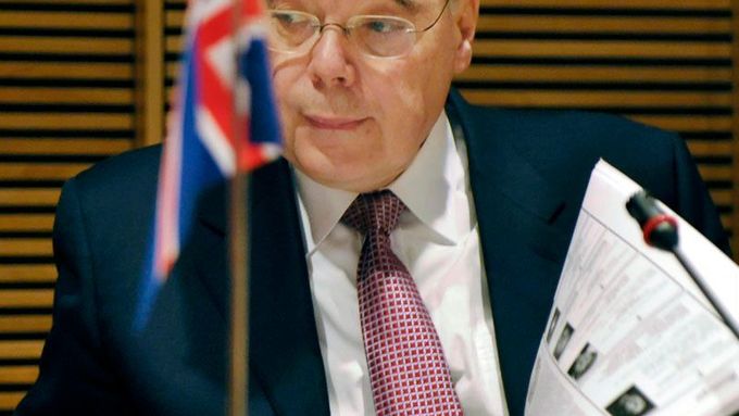 Islandský premiér Geir Haarde