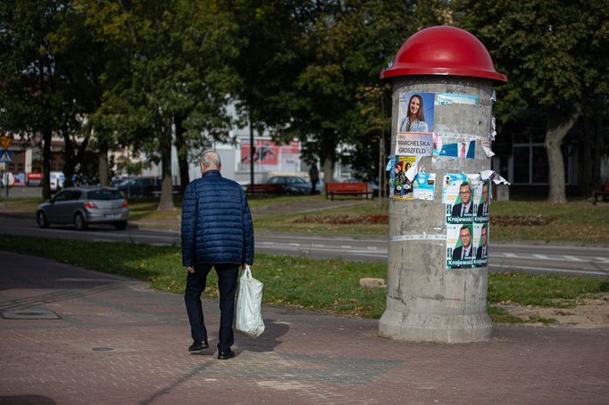 Město Zambrov na východě Polska.