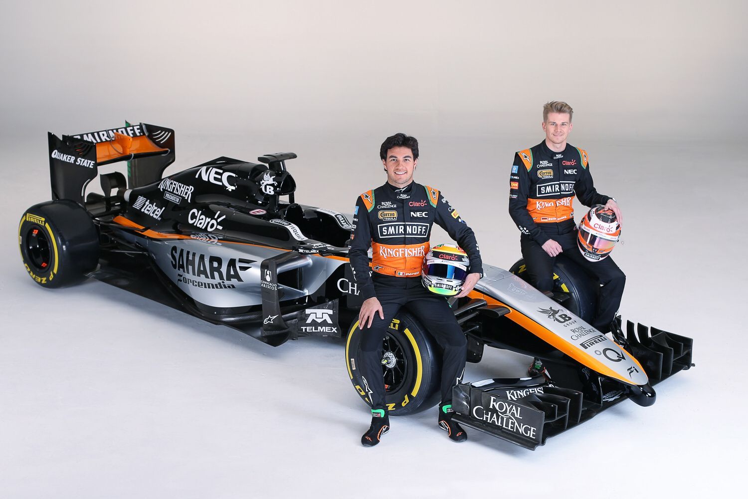 F1: Sergio Pérez a Nico Hülkenberg, Force India VJM08 (2105)