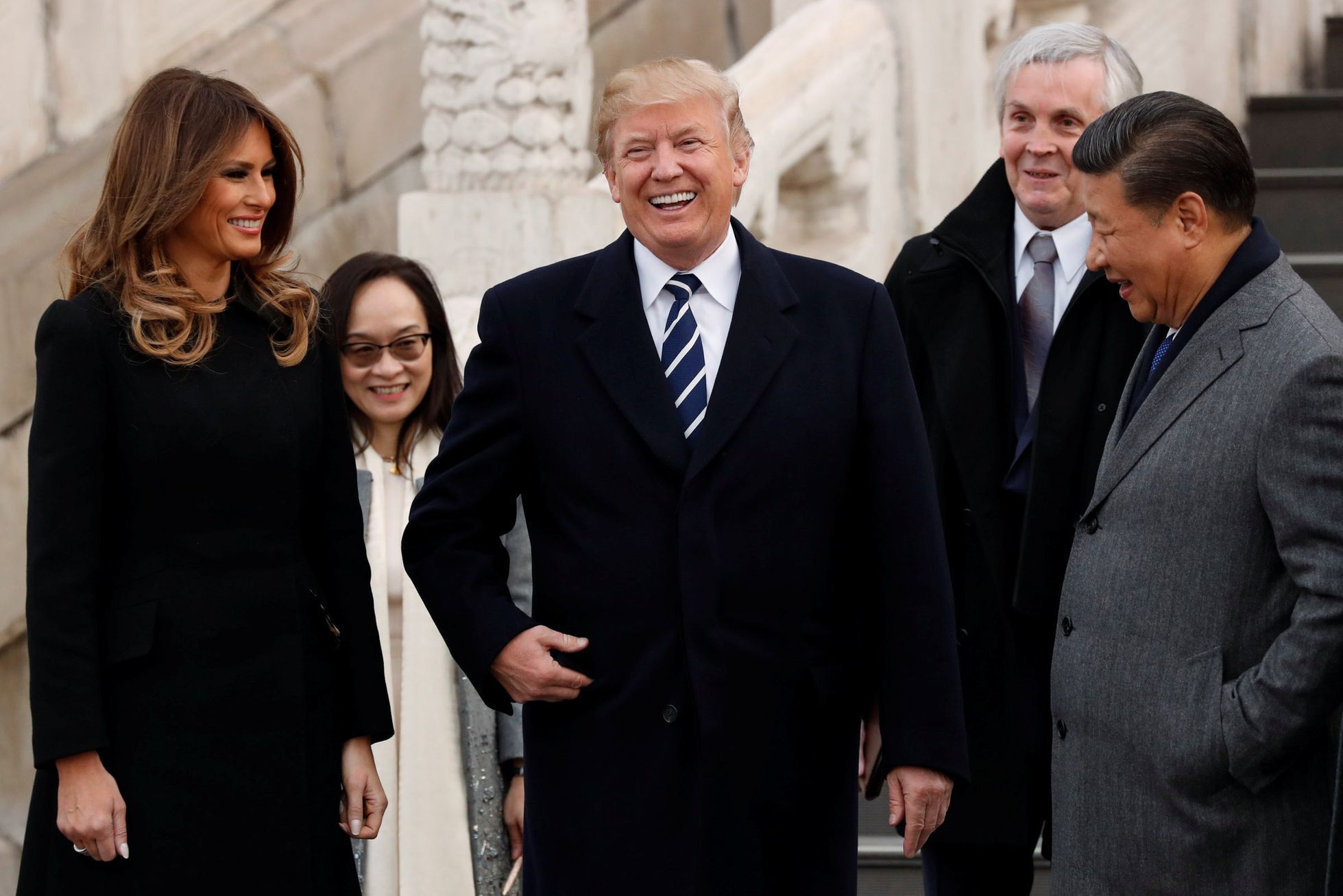 Donald Trump v Číně.