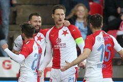 Slavia uniká. Lídr zničil Baník čtyřmi góly a v čele tabulky už má šestibodový náskok