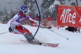 Záhrobská byla po prvním kole slalomu šestá, se ztrátou jednu vteřinu na nejrychlejší závodnici.