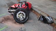Srážka motorky a auta