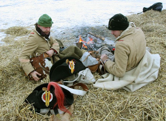 Ráno v Rousínově - na slámě