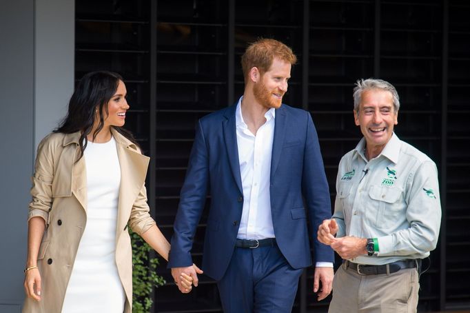 Vévodkyně Meghan a princ Harry v Austrálii