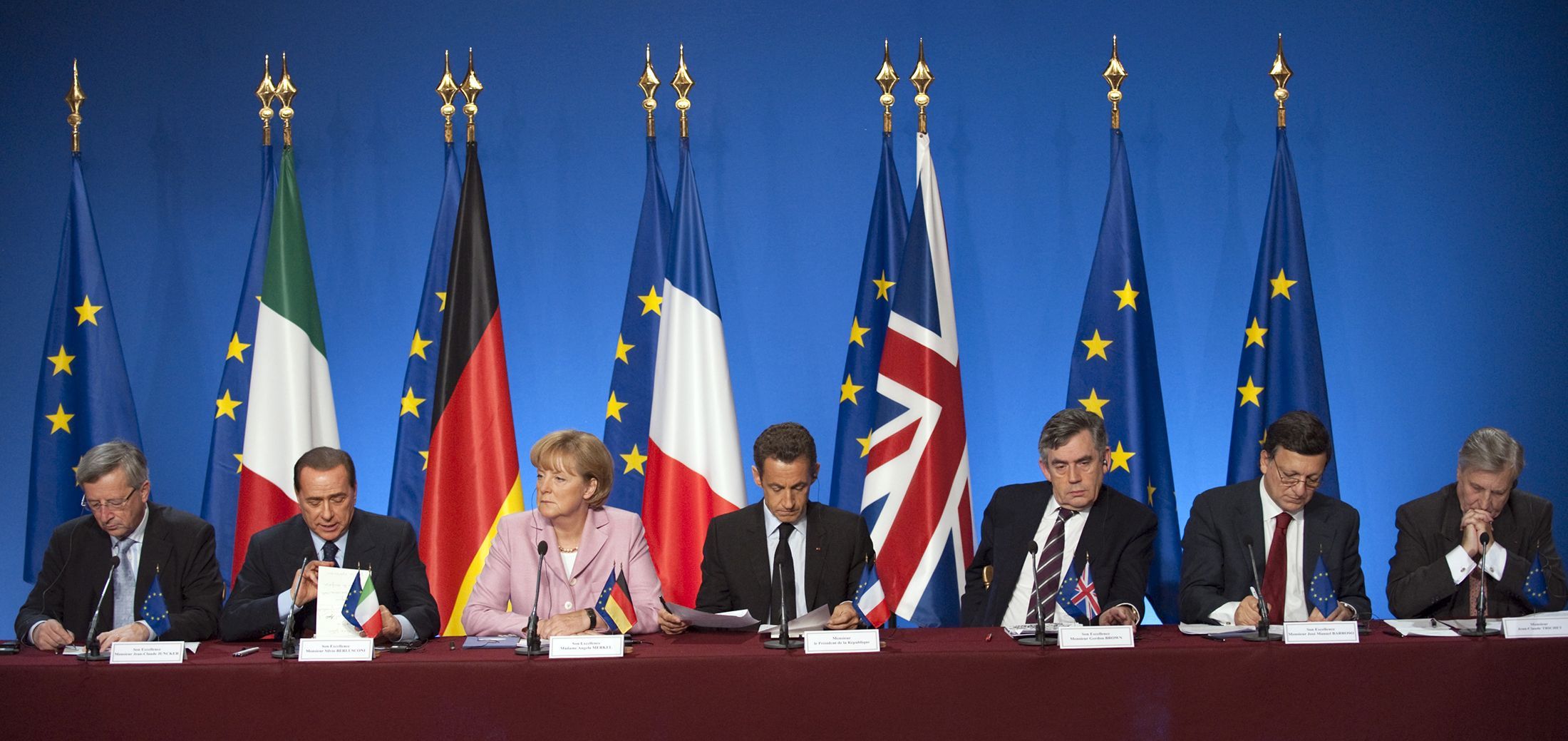 Fotogalerie / Ekonomická krize / Reuters /  13_4. října 2008_European Union_summit