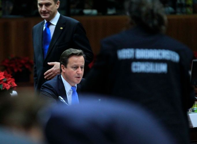 David Cameron na summitu EU