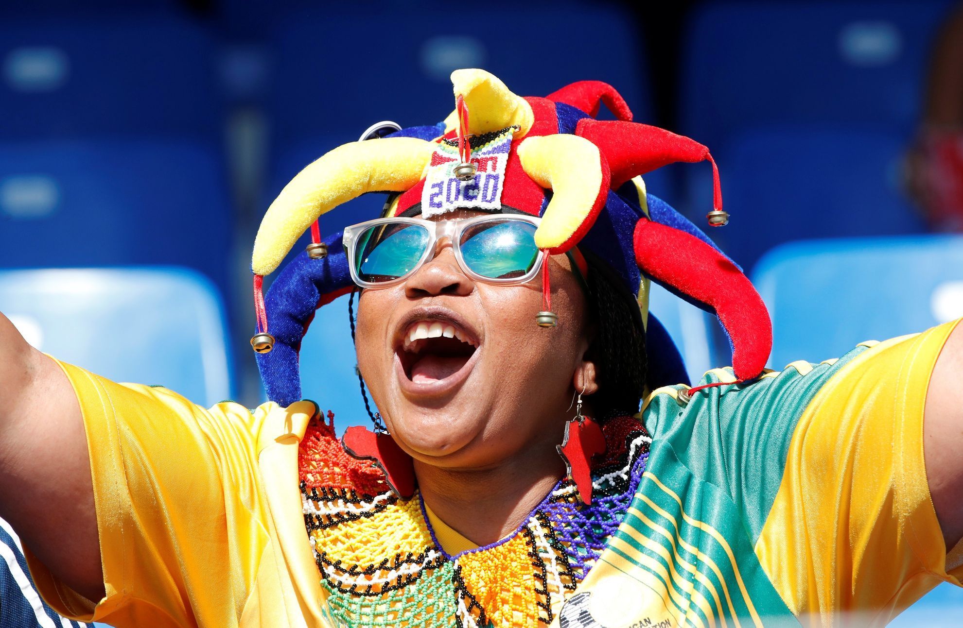 Fanoušci a fanynky na MS ve fotbale žen 2019: Jižní Afrika
