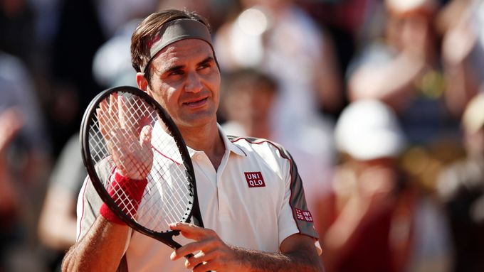 Roger Federer na French Open 2019.