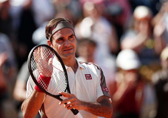 Roger Federer na French Open 2019.