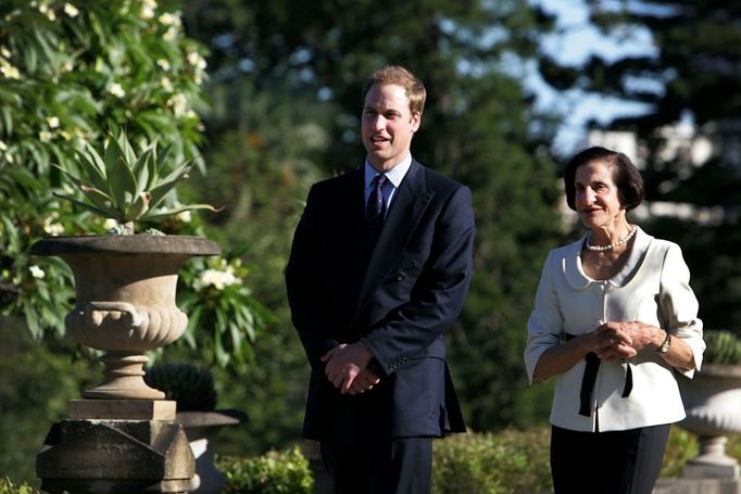 Princ William s guvernérkou Nového Jižního Walesu Marií Bashirovou.