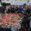 Pietní místo u Karolina, Univerzity Karlovy, po střelbě na Filosofické fakultě