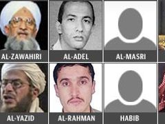 Snímky vůdců al-Káidy, jak je v roce 2008 zveřejnila CIA