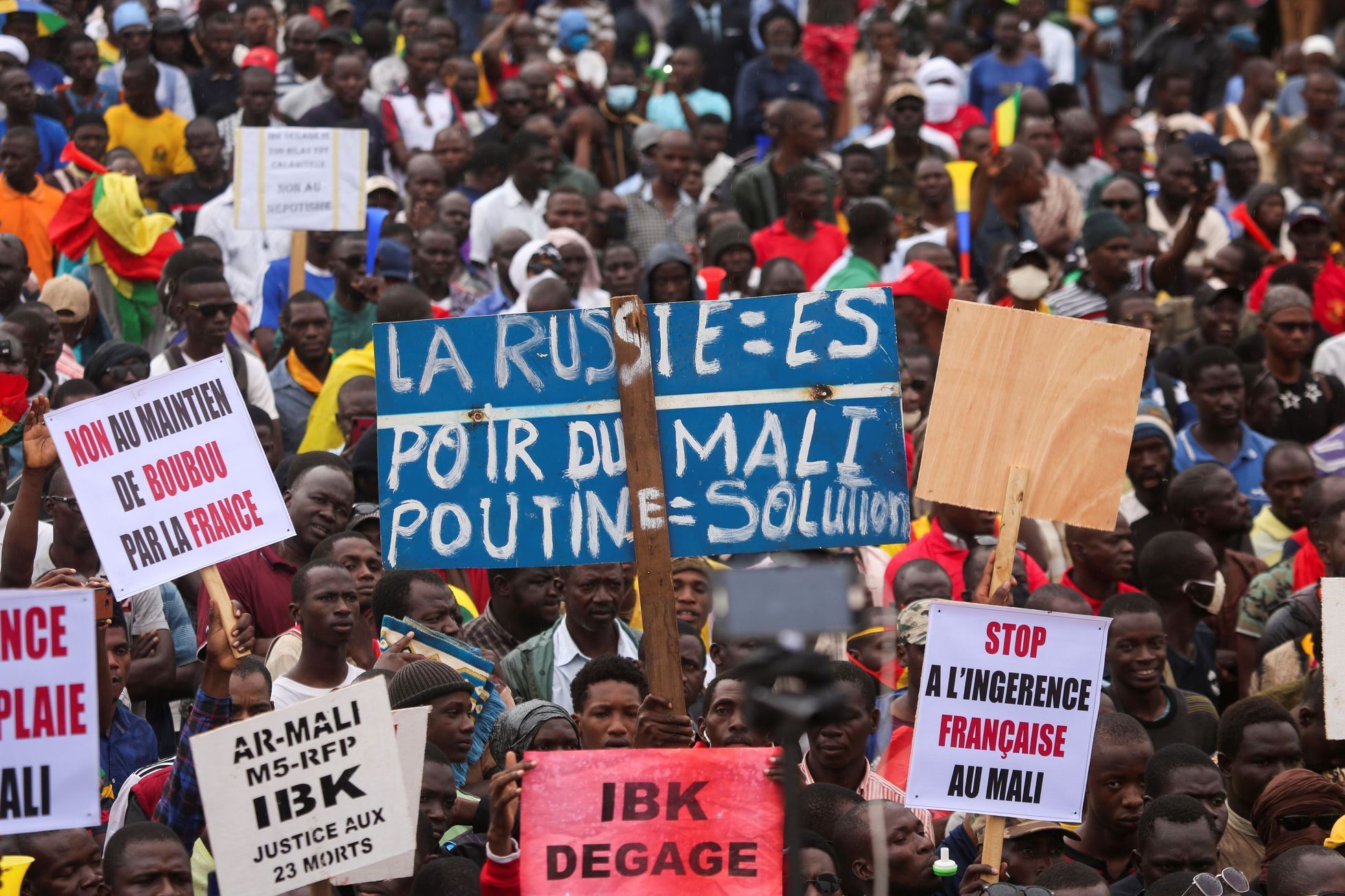 Protesty v Mali