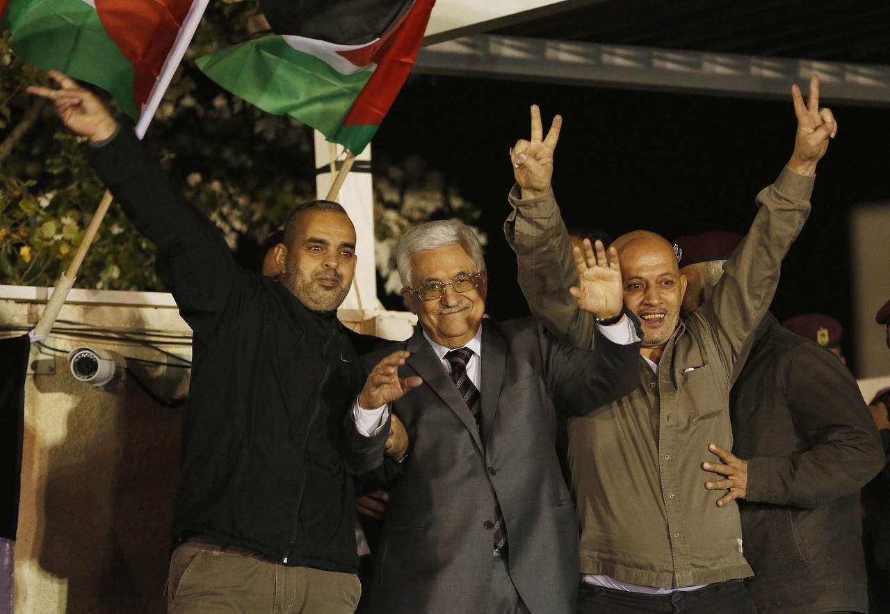 Palestinský prezident vítá propuštěné vězně