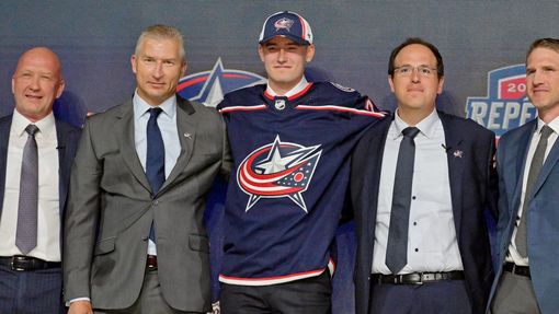 David Jiříček na draftu NHL 2022
