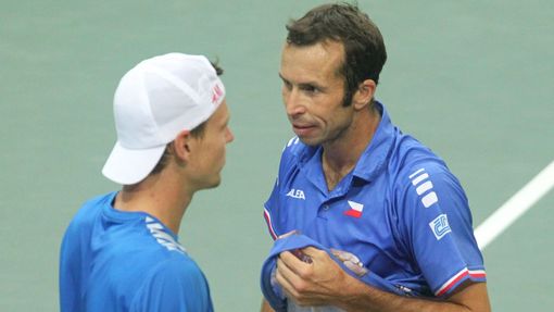 Tenis, DC, Česko - Argentina: čtyřhra - Tomáš Berdych a Radek Štěpánek