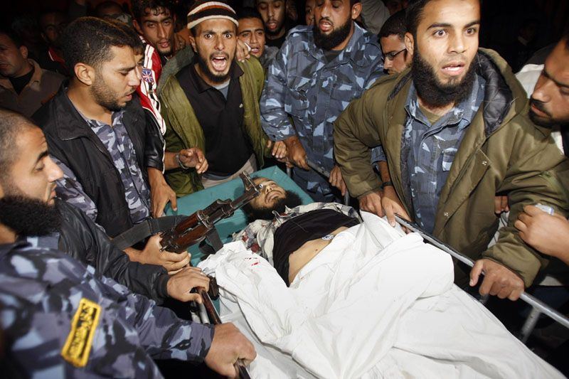 zraněný palestinec