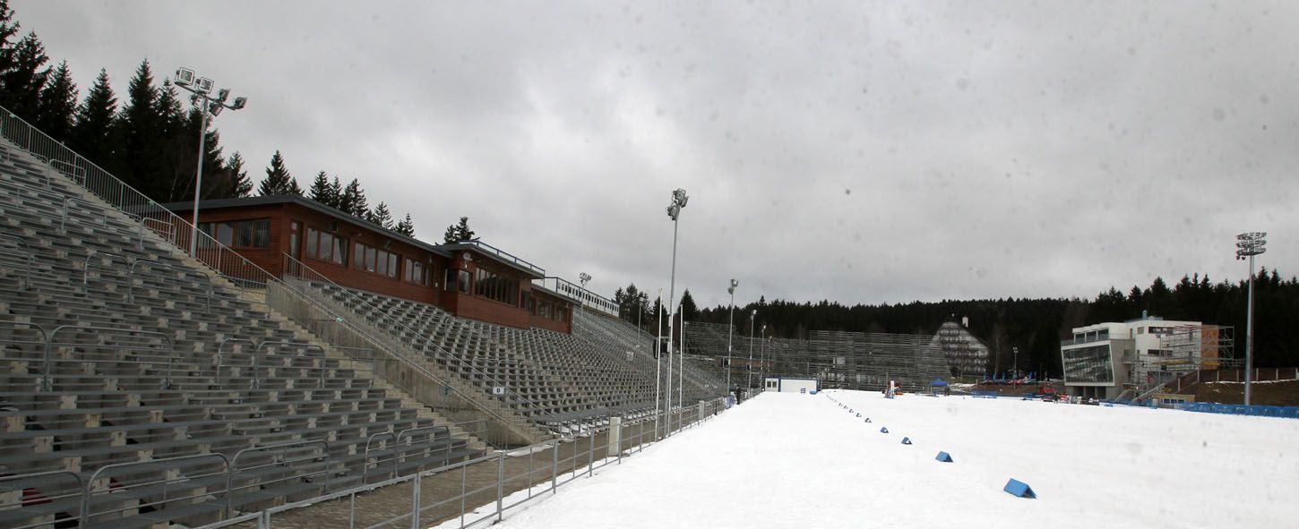 Přípravy na MS v biatlonu v Novém Městě na Moravě