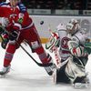 Hokej, KHL, Lev Praha - Kazaň: Lukáš Cingeľ - Konstantin Barulin