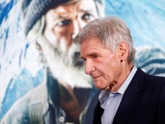 Harrison Ford tento týden na premiéře filmu Volání divočiny.