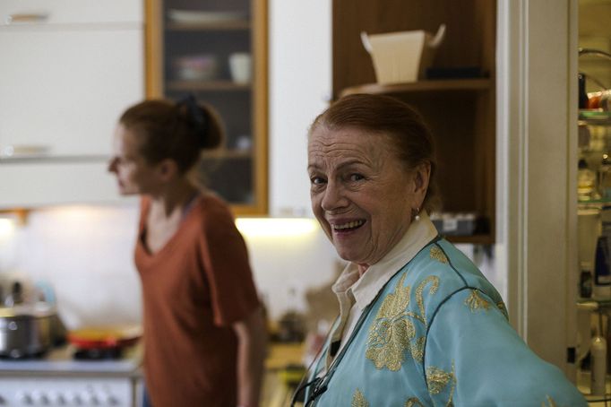 Iva Janžurová v roli babičky.
